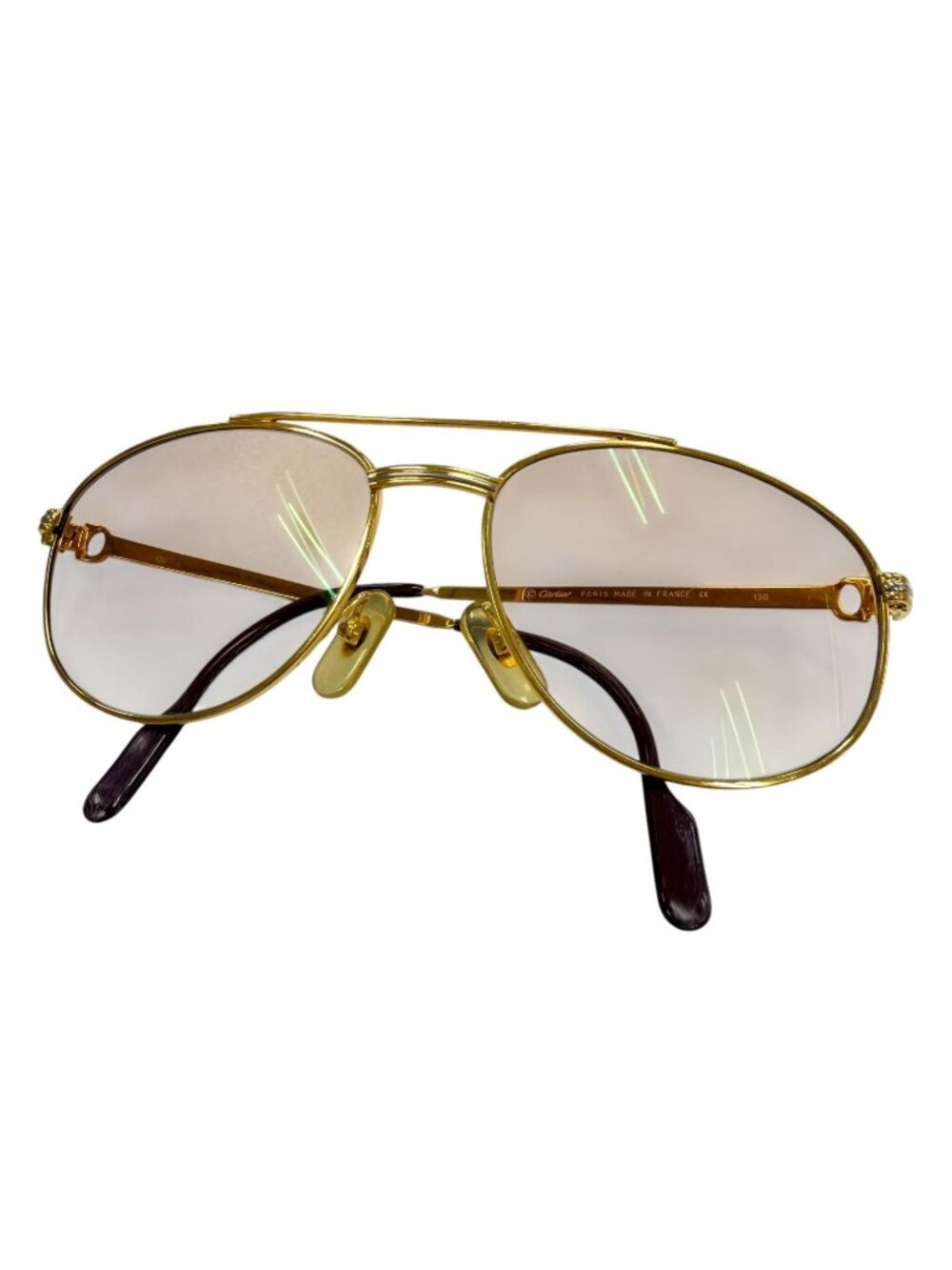 Cartier Vintage Trinity Two Bridge Teardrop Gradient Eyewear Sunglasses 54 16
